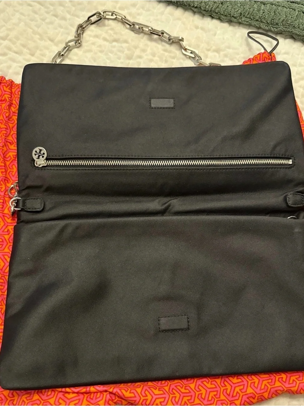 Tory Burch Bombe Clutch with strap pre owned
